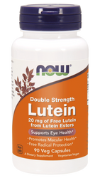 NOW FOODS Double Strength Lutein - Luteina 20 mg (90 kaps.)