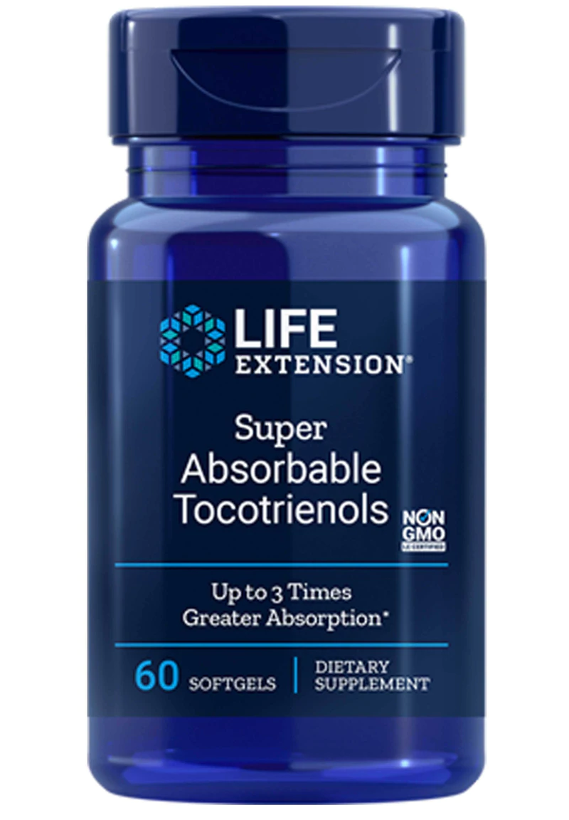 Витамин E Life Extension Super Absorbable Tocotrienols, токотриенолы 100 мг, 60 капсул