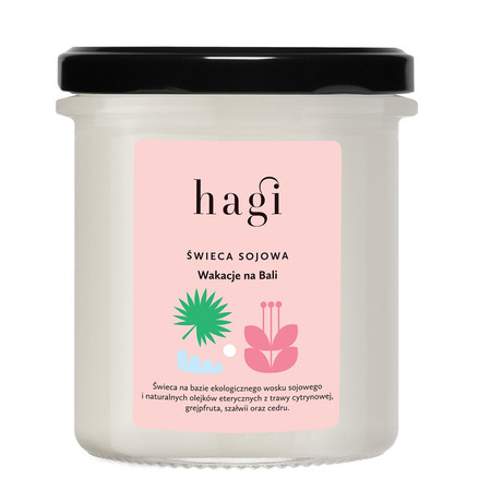 Mała świeca sojowa Wakacje na Bali 215ml