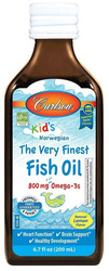 Carlson Labs Kid's The Very Finest Fish Oil  800mg 200 ml smak cytryna