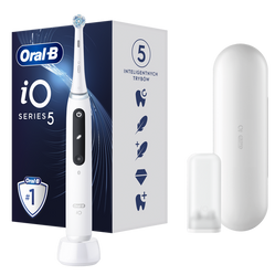 ORAL-B BRAUN SZCZOTECZKA ELEKTRYCZNA iO SERIES 5 WHITE iOG5.1A6.1DK (5 programów, 1 końcówka, 1 etui)