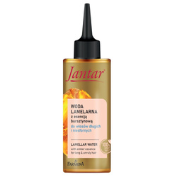 Jantar woda lamelarna z esencją bursztynową do włosów długich i niesfornych 150ml