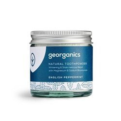 Georganics, Proszek do czyszczenia zębów, English Peppermint, 60 ml