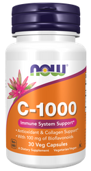 NOW FOODS Witamina C 1000 mg z Bioflawonoidami cytrusowymi (30 kaps.)