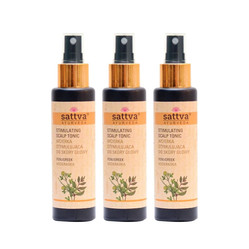 Zestaw: 3x Sattva - Wcierka stymulująca do skóry głowy Kozieradka 100ml