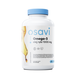 Osavi Omega 3 Olej Rybi 1000 mg 180 kapsułek o smaku cytrynowym