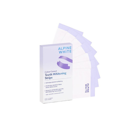 Alpine White Paski wybielające z korektorem koloru| Colour Correct Whitening Strips