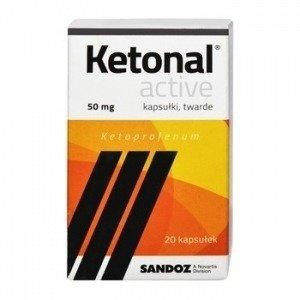 Ketonal Active 50 mg 20 kaps.twarde