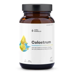 Aura Herbals Colostrum 500 mg wsparcie układu odpornościowego 66g smak kwaśna cytryna