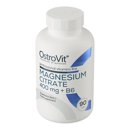 OstroVit Cytrynian Magnezu 400 mg + B6 90 tabl.