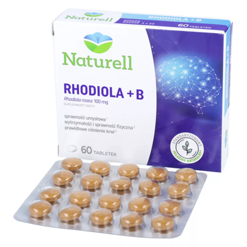 Naturell Rhodiola + B 60 tabletek