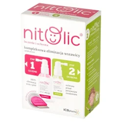 Pipi Nitolic zestaw Leczenie i Ochrona przeciw wszawicy, 50 ml + 30 ml