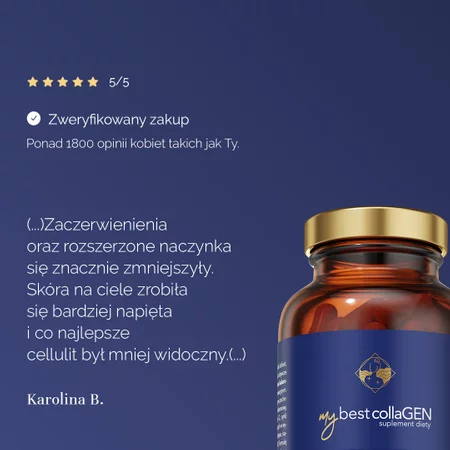 MyBestCollaGEN suplement na wsparcie kondycji skóry 150 kaps.
