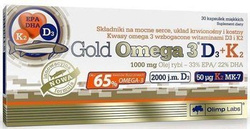 Olimp Labs Gold Kwasy Omega 3 D3+K2 - 30 kaps.