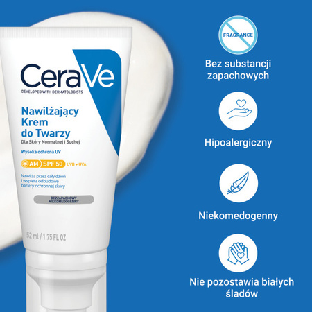 CeraVe AM nawilżający krem do twarzy SPF50 52 ml