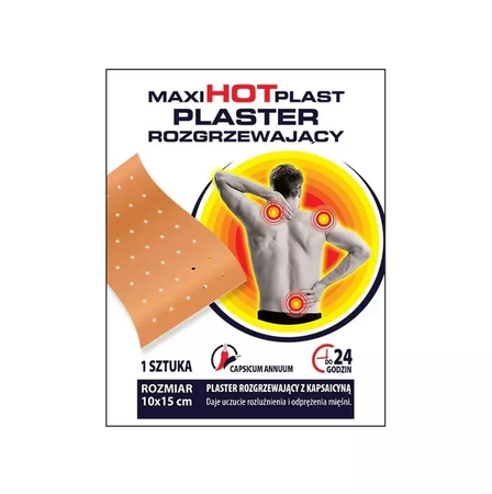 MAXIPlast Plaster int.rozgrzew. 1szt