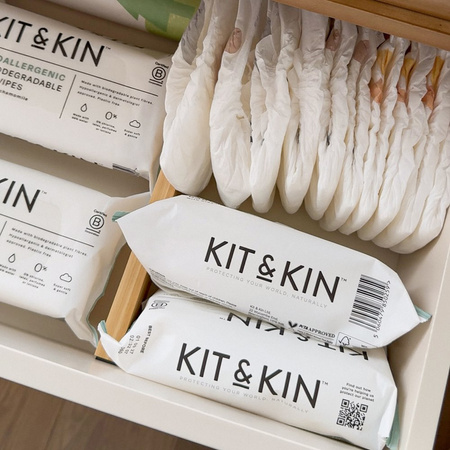 Kit & Kin, Chusteczki nawilżane dla dzieci, 60 szt.