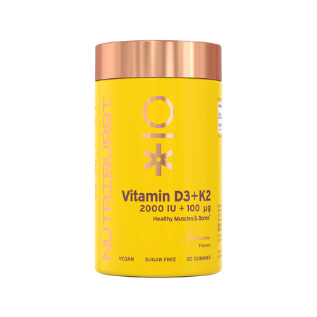 Nutriburst Vitamin D3+K2 Witamina D3 + K2 w żelkach 60 szt.