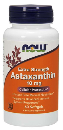 Now - Astaxanthin - 60 kaps