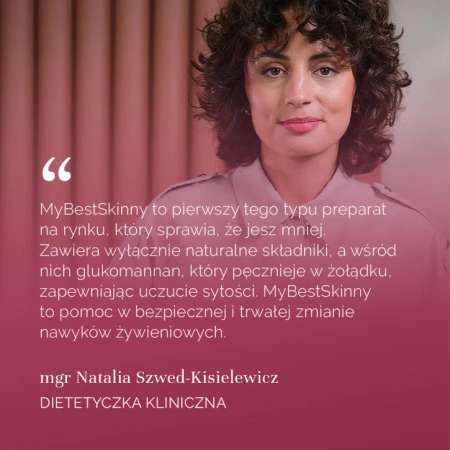 MyBestPharm - MyBestSkinny suplement diety w proszku, smak wiśniowy 222g           