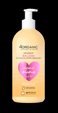 4Organic Mama Naturalny balsam do ciała skóra wrażliwa 350ml