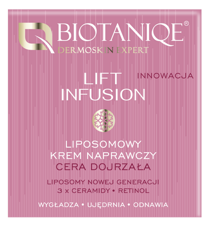 Biotaniqe- Lift Infusion, Liposomowy Krem Naprawczy 60+, 50 ml