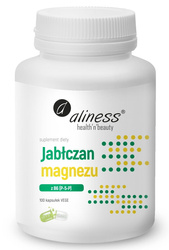 Aliness Jabłczan magnezu 100 mg z B6 (P-5-P) x 100 Vege kaps.