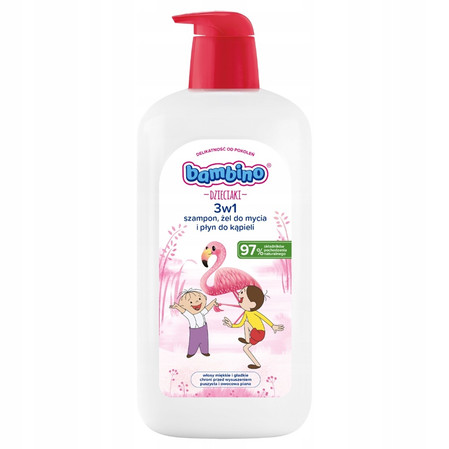 Dzieciaki 3w1 szampon żel pod prysznic i płyn do kąpieli Flaming 1000ml