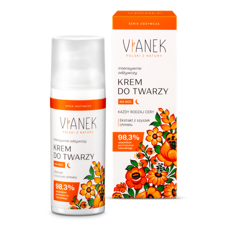 Vianek, Intensywnie odżywczy krem do twarzy na noc, 50 ml