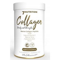 7Nutrition Marine Collagen Peptides smak malina-truskawka 315g