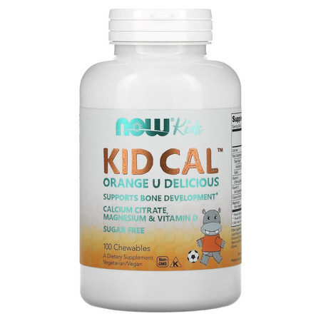 Now - Kid cal witaminy dla dzieci - 100 tab