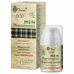 Ava Eco Men Pheromones długotrwałe nawilżenie krem do twarzy aktywujący męskie feromony 50ml