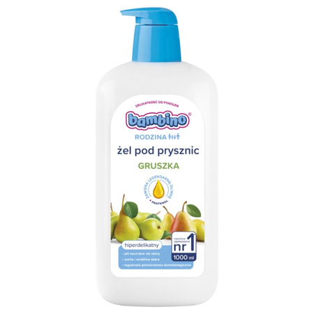 Rodzina żel pod prysznic hiperdelikatny Gruszka 1000ml