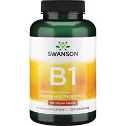 SWANSON Witamina B-1 100mg, 250kap. - Tiamina