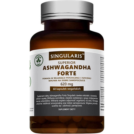 Singularis Ashwagandha Forte 620 mg 60 kaps. wege