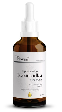 The Novus Liposomalna Kozieradka z Piperyną krople 50 ml