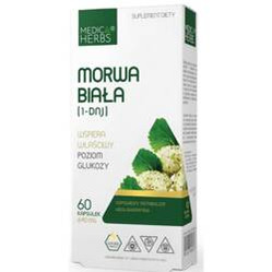 Medica Herbs Morwa Biała wsparcie odpowiedniego poziomu glukozy 60 kaps.