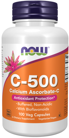 NOW FOODS Witamina C 500 mg Buforowana (250 kaps.)