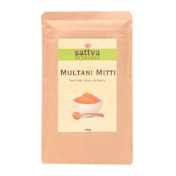 Zestaw 2x GLINKA KOSMETYCZNA DO TWARZY MULTANI MITTI 100 g - SATTVA