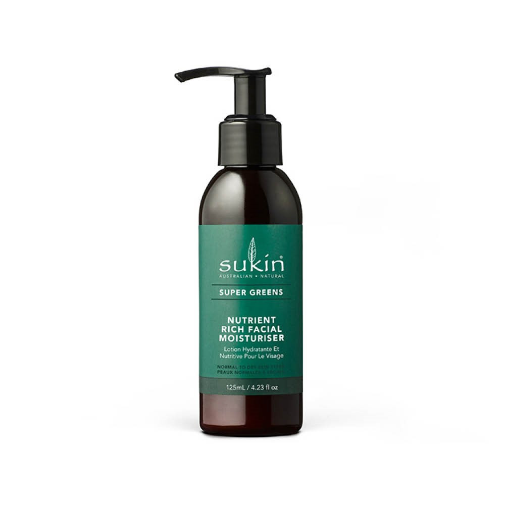 Крем для лица Sukin Super Greens детоксицирующий, увлажняющий, 125 мл