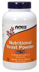 NOW Foods Nutritional Yeast Powder Drożdże Odżywcze 284 g