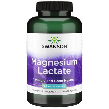 Swanson Mleczan Magnezu 84 Mg 120 kaps.