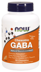 Now Foods GABA 250MG 90 tabletek do ssania