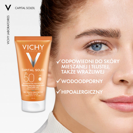 Vichy ideal soleil matujący krem do twarzy SPF 50 50 ml