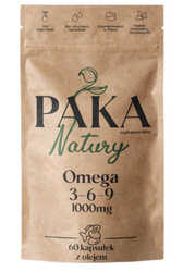 Paka Natury Omega 3-6-9 1000 mg kwasy tłuszczowe ALA EPA DHA 60 kaps.