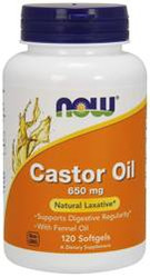 Castor Oil - Olej Rycynowy 650 mg (120 kaps.)