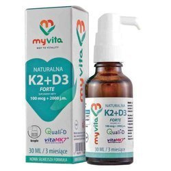 Myvita Witamina K2+ D3 2000 Naturalna Krople 30 Ml