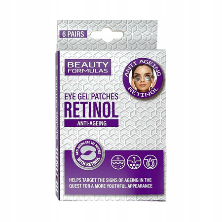Retinol Anti-Ageing przeciwstarzeniowe płatki pod oczy z retinolem 6 par