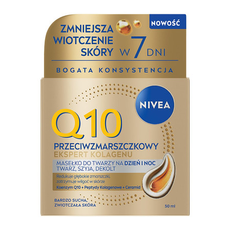 Q10 Przeciwzmarszczkowy Ekspert Kolagenu masełko do twarzy na dzień i noc 50ml