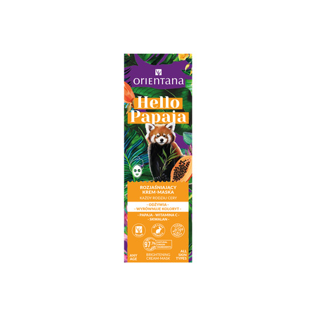 Orientana Hello Papaya Rozjaśniający krem-maska Witamina C Skwalan 40ml